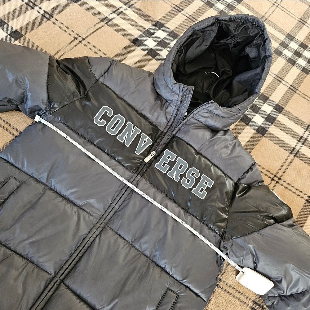 Converse Gray Puffer Jacket - Picture 5 of 7